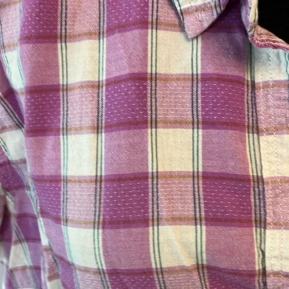 Riders by Lee Purple Plaid Blouse - Picture 2 of 3